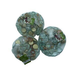 Akasha Gems Gold Clear Orange Decor 3 Bags